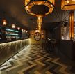 经典日本酒吧拼花地砖装修效果图片