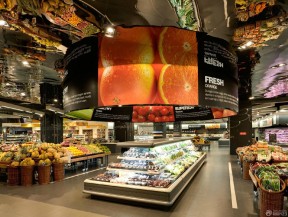 商场柱子装修效果图 超市设计