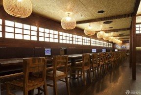日本酒吧装修 吊灯装修效果图片