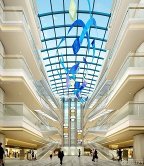 大型商场中庭设计图 集成吊顶装修效果图