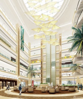最新大型商场中庭装修设计效果图