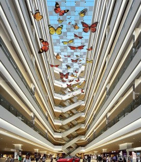 大型商场中庭设计图 吊顶装饰效果图