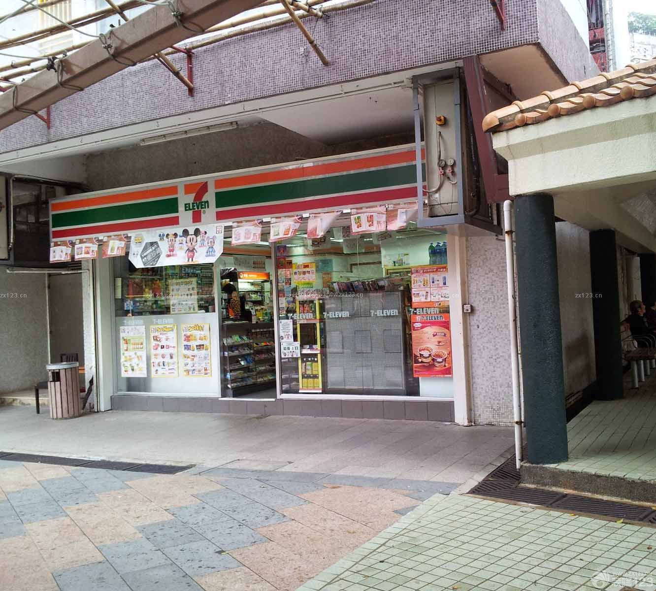 小型連鎖便利店門頭裝修效果圖片大全