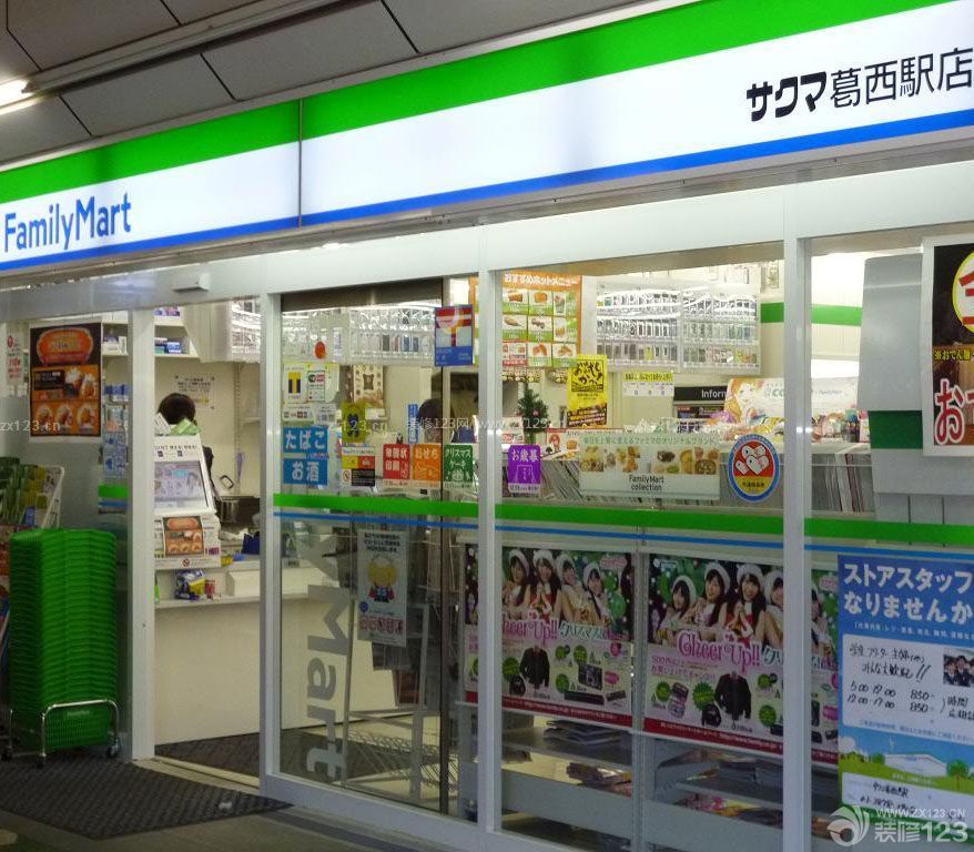 最新日本便利店門頭裝修效果圖片大全