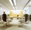 会议室布置黄色墙面装修效果图片