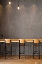 简约咖啡厅酒吧木质吧台装修效果图片