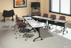 会议室布置图 会议桌装修效果图片