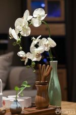 新中式客廳軟裝飾品裝修樣板間