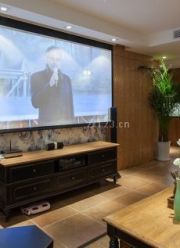 新中式客廳家裝電視墻裝修設(shè)計(jì)效果圖