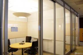 小型会议室效果图 玻璃隔断