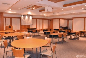 中式會議室裝修效果圖 會議室吊頂效果圖大全
