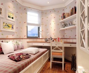 卧室墙纸装修效果图 小户型阳台改卧室