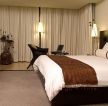 10平米卧室纯色窗帘装修效果图片