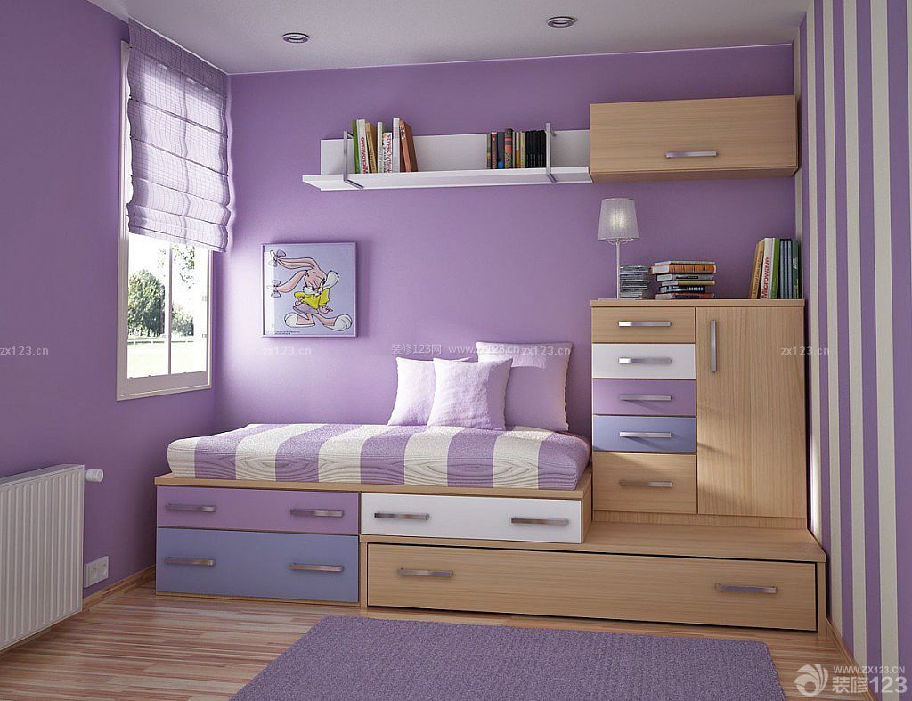 8平米小卧室墙面颜色设计装修图