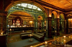 古典酒吧拱形门洞装修设计效果图片