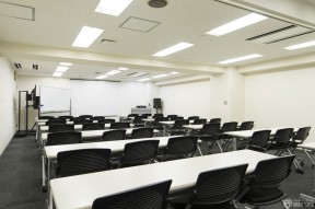 中會(huì)議室裝修效果圖 白色墻面裝修效果圖片