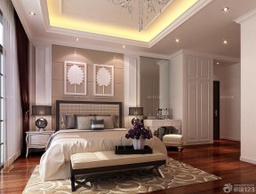 卧室石膏线效果图 家庭装潢设计