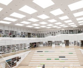 大型图书馆设计 天花板吊顶