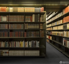最新大型图书馆书架设计图片
