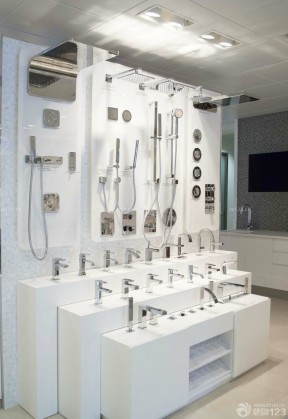 卫浴展厅室内展示设计效果图片