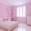 粉色卧室小花壁纸装修效果图片