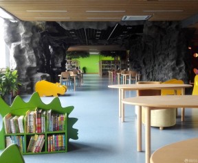 儿童图书馆图片 室内背景墙效果图