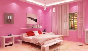 粉色卧室装修效果图 简约时尚家居