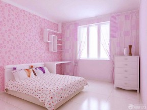 2022粉色壁纸卧室装修效果图