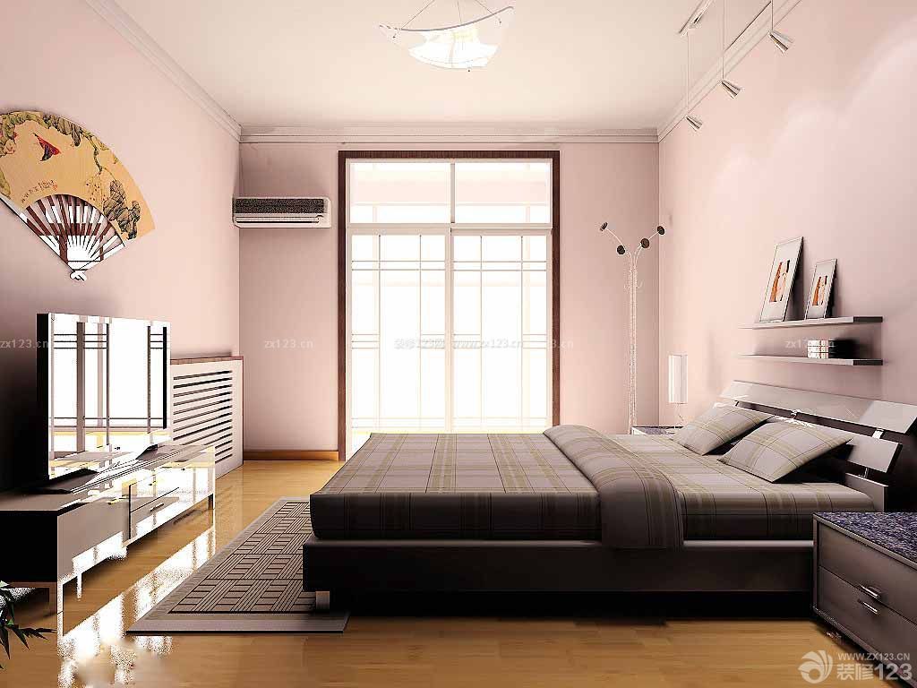 装修卧室粉色墙面效果图大全2023图片
