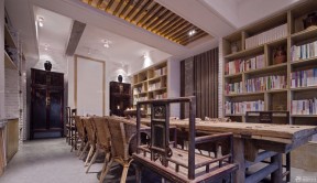 圖書(shū)館裝修效果圖 吊頂造型裝修效果圖片