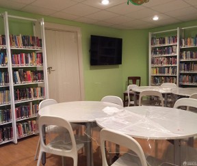 圖書館裝修效果圖 白色門裝修效果圖片