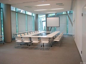 会议室卷帘图片 中会议室装修效果图