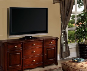 美式家具展厅效果图 简单电视柜