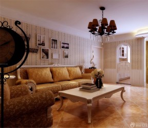 简美式家具展厅室内壁纸装修效果图片