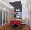 欧式家装餐厅敞开式厨房玻璃门设计装修图