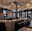 酒吧吧台设计水晶吊灯效果图片