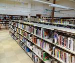 大型图书馆室内书架设计效果图片