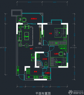 2023两室房子户型图设计