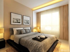 最新现代风格卧室双人床装修效果图片欣赏