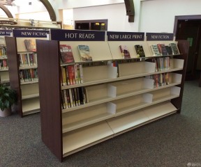 现代图书馆装修案例 小书架