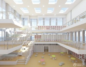 大型现代图书馆室内设计装修案例