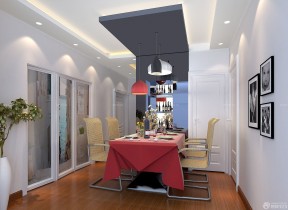 欧式敞开式厨房玻璃门装修图 家装餐厅设计