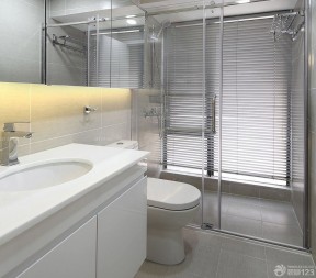 现代卫浴展厅室内浴室玻璃门装修效果图片