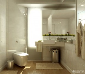 现代卫浴展厅室内镜子装修效果图片