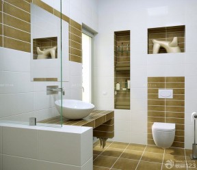 现代卫浴展厅效果图片 置物架