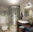 欧式卫浴展厅室内玻璃淋浴间装修效果图图片