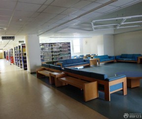 國家圖書館簡約室內(nèi)吊頂設(shè)計效果圖