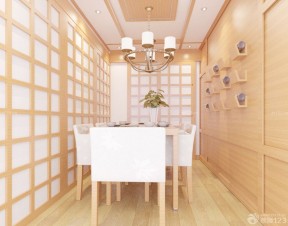 家庭餐廳裝修效果圖大全2020圖片 木質(zhì)背景墻裝修效果圖片