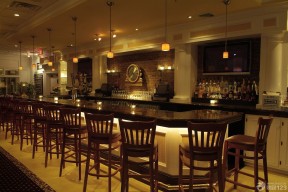 古典欧式风格国外酒吧吧台效果图展示