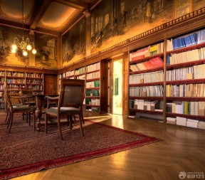 图书馆储物柜 古典风格